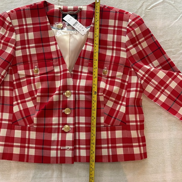 NWT JCrew Collection city wool lady jacket Size 10 - Vibrant Flame - Picture 12 of 12